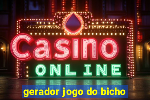 gerador jogo do bicho